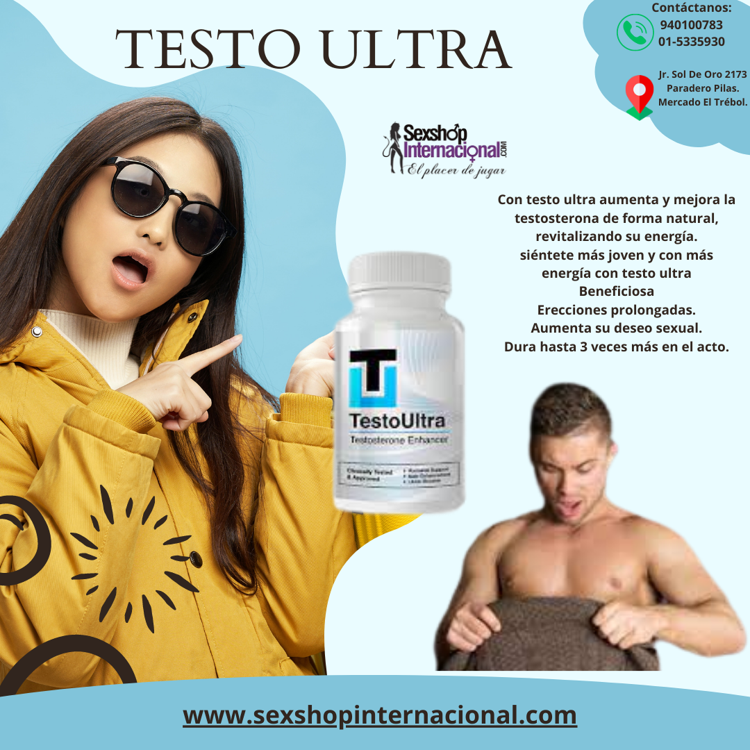 TESTO ULTRA POTENCIA SEXUAL - SEXSHOP PLAZA NORTE 